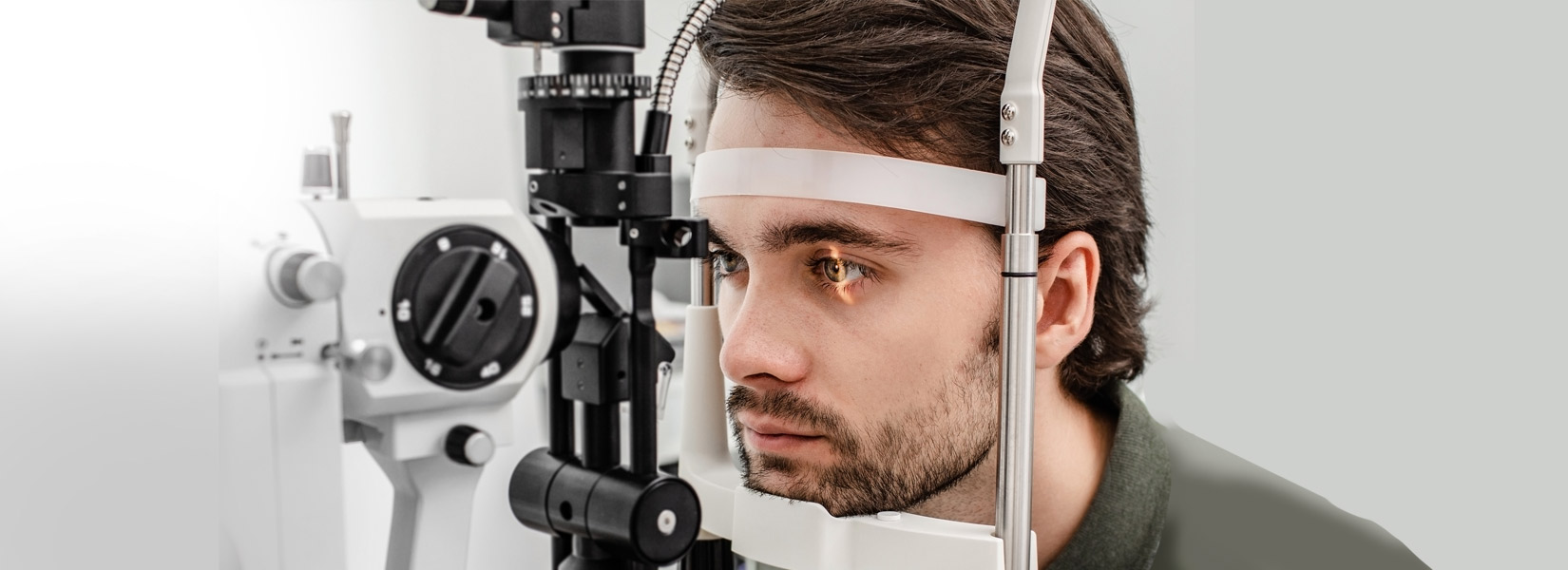 young man during eye exam in Golden